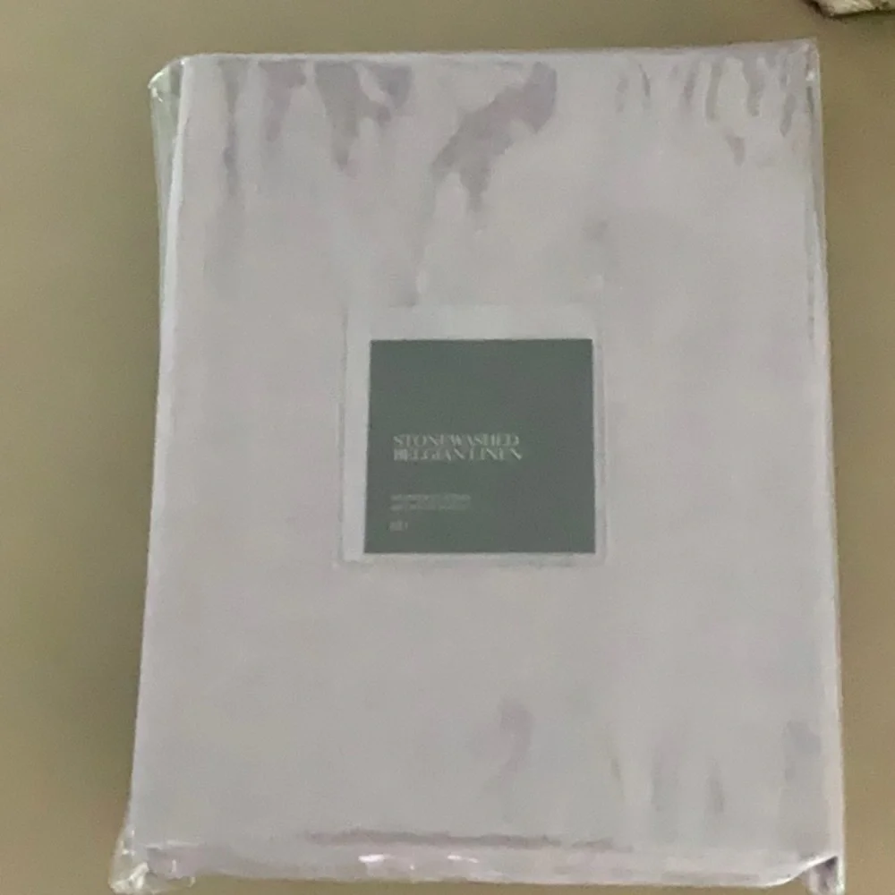 RESTORATION HARDWARE STONEWASHED BELGIAN FLAX LINEN SHOWER CURTAIN
